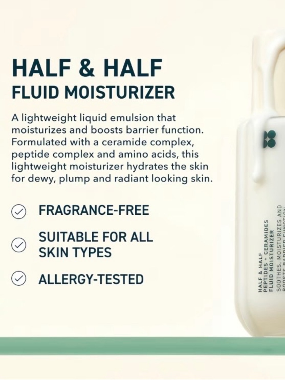 Half & Half Fluid Moisturizer — Lightweight White Hydrating Emulsion